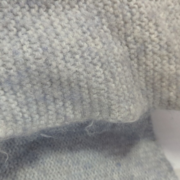 J Jill Grey Blue Alpaca Blend Open Cardigan Size Medium Petite - Picture 4 of 5